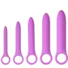 Tapón anal graduado de silicona con anillo de extracción, forma de media luna, expansor anal unisex, herramienta erótica de masturbación, productos para adultos para parejas, venta al por mayor
