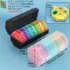 Caja de Medicamentos Sellada a Prueba de Humedad Caja de Pastillas Portátil Empaque de 7 Días Caja de Pastillas Portátil de Gran Capacidad para una Semana Divisor de Pastillas