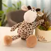 Serie de peluches de animales de la jungla simulación tigre león oso elefante muñeca linda muñeca regalo para niños