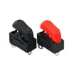 Accesorios de Interruptor para Secador de Pelo Interruptor Basculante de Tres Pines y 3 Velocidades Rojo y Negro Interruptor de Botón de Encendido Basculante Tipo Barco