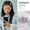 Novo Recomendações Xiaohongshu Y2K Milenar Doce Cool Girl Estrela Grampo de Cabelo Franja Lateral Presilha Bico de Pato de Uma Palavra Acessório de Cabelo