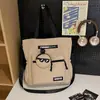 Nova Bolsa Casual Leve Diária para Homens e Mulheres Bolsa para Comutador Bolsa Transversal para Estudante Universitário Aula Bolsa Japonesa Versátil para Uso Externo