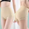 Calcinha de Renda com Controle Abdominal Cinta Forte para Cintura Roupa Íntima Reduzir Barriga Cintura Alta Pós-Parto Modeladora Body Shaper Sem Costura Levanta Bumbum Calcinhas Femininas