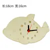 Reloj de Madera en Blanco DIY Reloj Pintado a Mano Niños DIY Graffiti Jardín de Infancia Actividades Familiares Juguetes Educativos para Niños
