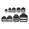Fivela de escada de quatro posições POM de fábrica 15-51mm fivela de ajuste de alça de ombro de mochila, acessórios antiderrapantes para bolsa e mochila
