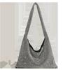 Venta caliente transfronteriza bolso de mano completo de diamantes para mujer bolso de hombro versátil incrustado de diamantes bolso de strass bolso de gran capacidad para debajo del brazo