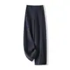 Estilo Novo de InvernoNovo Lã Forrada Quente Casual Versátil Cintura Alta Slim Fit Calças de Perna Estreita Calças de Perna Reta
