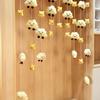 Cortina de Media Puerta Cortina Corta para Puerta Cortina de Puerta DIY para Baño Velcro Sin Taladro Oso Nube Mágica Pasarela Cortina