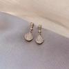 Pendientes de plata s925 con forma de abanico, ligeros, de lujo, de alta gama, llenos de diamantes para mujer, joyería de moda con circonitas exquisitas 2023