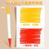 Marcador Acrílico de Doble Punta y Doble Color, Marcador Grueso de Doble Color para Niños y Estudiantes, Bolígrafo de Colorear para Diarios, Se Puede Superponer para Mezclar Colores