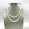 Collar de Perlas de Colores Contrastantes, Largo, en Capas, Transfronterizo, con Cuentas de Tamaños Mixtos, Sensación de Alta Gama, Perfectamente Redondas, Cadena Doble para Suéter