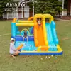 Resbaladilla acuática infantil directa de fábrica, castillo inflable, piscina de burbujas para uso doméstico, cama elástica pequeña para interiores, castillo inflable