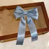 Pinza para el pelo con lazo de satén de seda de doble capa, Pinza de pico de pato estilo princesa, Accesorio para el pelo dulce y elegante para niñas