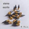 Fabricantes de fonte atacado lápis eterno tecnologia preta liga de metal cabeça de lápis pode ser substituído sem corte não é fácil quebrar a cabeça da caneta