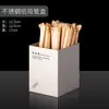 Portavasos de Papel de Acero Inoxidable Comercial, Estante Multifuncional de Almacenamiento para Cafetería, Portavasos, Popotes y Servilletas para Tienda de Té de Leche