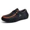 Explosiones Transfronterizas Zapatos para Hombre Tallas Grandes Nueva Tendencia Moda Británica Pierna Versátil Zapatos Casuales Superficie Suave Suela Suave Zapatos Tipo Frijol