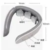 Masajeador Portátil para Columna Cervical, Instrumento de Fisioterapia Personalizado para Protección del Cuello, Masajeador de Carga por Pulsos con Tres Cabezales para Hombros y Cuello