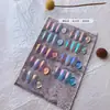 Nova arte de unha de celebridade da internet pó de pedra translúcido gelo como jade fluido pó de aurora ultra-brilhante pó para esfregar em unhas decorações de unha pó de glitter atacado