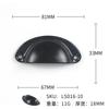 Atacado shell handle móveis armário guarda-roupa porta maçaneta TV armário gaveta alça semicírculo ferro porta armário alça retro
