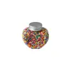 Frasco Transparente de Plástico para Mascotas de Grado Alimenticio 80ml Botella con Forma de Corazón Dulces para Panecillos Frasco Sellado de Plástico Transparente con Tapa