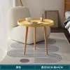 Mesa redonda pequeña nórdica, mesa de centro, mesa auxiliar para sofá, balcón, dormitorio, mesa de centro redonda simple para sala de estar de apartamento de alquiler