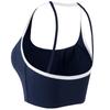 Sujetador Deportivo de Espalda Hermosa con Tirantes Finos a Contraste para Mujer, a Prueba de Golpes, Push-up, de Una Pieza, Chaleco de Yoga, para Correr, Entrenar, Fitness