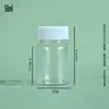 Ventas Directas de Fábrica Botellas Pequeñas para Medicina 30ml Marrón Transparente Botellas de Boca Ancha Botellas de Plástico PET Bloqueadoras de Luz Botellas para Empaque de Muestras de Alimentos