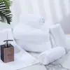 Toallas de hotel de cinco estrellas, toallas de baño de algodón puro, muy absorbentes, venta al por mayor para hoteles, casas de huéspedes y salones de belleza, 100% algodón, blancas, con logo