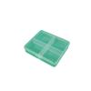 Caja de Joyería Transparente de 4 Compartimentos, Caja para Accesorios de Pesca, Caja de Almacenamiento para Clips y Costura, Caja para Empaquetado y Organización de Accesorios, Caja de PP