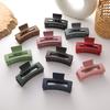 Pinza para el Cabello Grande Estilo Coreano para Mujer, Simple y Versátil, Forma Cuadrada, Elegante, Accesorios para el Cabello, Pinza de Tiburón para Baño para Mujer en la Parte Posterior de la Cabeza