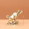 Figura de Toro de Latón Puro para Decoración de Escritorio, Doce Signos del Zodíaco, Adorno Propicio, Artesanía de Mascota de Té, Venta al por Mayor de Artículos de Cobre Antiguo