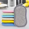 Esponja Polimento Flakes em Forma de 8 Toalha Bloco Poliéster-Nylon Dupla Face Pano de Lavar Louça Poliéster-Nylon Limpeza Cozinha Lavar Louça Loja de Departamento Departamento Marítimo