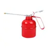 Olla de aceite de pico fino para el hogar de plástico y metal con pico largo, inyector de aceite, pistola de aceite, olla de goteo manual, relleno lubricante para engranajes