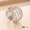 Anillo Popular de Acero Inoxidable Resistente al Desgaste Simple Moderno Diseño de Línea de Presión de Aceite Corona de Anillo Anillo para Dedo Fabricante