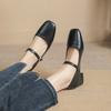 Explosões Sapatos Mary Jane Femininos 2025 Primavera Novo Estilo Sapatos Solteiros com Sapatos Solteiros Sapatos Simples Boca Rasa Elegantes Pequenos Sapatos de Couro Sapatos Femininos