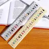 Dinastia histórica chinesa governante, régua reta de desenho animado para estudantes, régua de acrílico, material escolar de aprendizado de linha do tempo, fofo e divertido