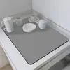 Posavasos de Cocina Moderno Liso con Base Drenante Tela Tecnológica Absorbente de Agua y Resistente a Manchas Aislante Antideslizante Base para Máquina de Café Se Puede Etiquetar