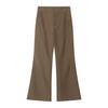 Mtlclothes Ropa para Hombre Estilo Coreano Hong Kong Retro Sencillo Liso de Cintura Media Holgados Acampanados para el Trabajo Casual Pantalones