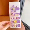 Pinzas para el pelo de flor de colores para niños, Pinzas BB lindas de dibujos animados para flequillo lateral, Nuevos accesorios para el pelo de verano para niñas