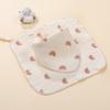 Toalla Cuadrada de Gasa Hebilla Multifuncional Toalla Triangular para Bebés y Niños Pequeños Crepé de Cuatro Capas Toalla para Saliva Algodón Puro Toalla Pequeña Venta al por Mayor