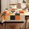 Estilo Novo 2025 Toalha de Mesa Impermeável, à Prova de Óleo, Resistente ao Calor, Sem Lavagem, Toalha de Mesa Estilo Retro Americano, Protetor de Mesa, Sensação de Luxo Leve e Alto Padrão