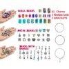 Caja de Regalo Unicornio Navideño Exclusiva de Amazon Alta 1.8cm Vidrio Colorido DIY Set de Pulsera para Niños