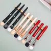 Pincel de Maquiagem Danielle, Pincel de Base em Formato de Língua, Pincel Plano sem Absorção de Pó para Aplicar Base Líquida, Pincel para Máscara