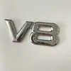 Adequado para Emblema de Modificação de Metal Toyota Adesivo Estéreo 3D para Carro Emblema de Carroceria Adesivo de Modificação de Metal V8 Grande Cilindrada