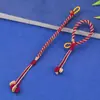 Llavero de Nudo de Maíz Tejido a Mano Nudo Cola de Fénix, Anillo Decorativo para Bolso, Hebilla Universal, Cordón Versátil de Colores al por Mayor