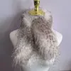 Novo Lenço de Penas de Peru Imitação de Alta Qualidade, Aquecedor de Pescoço Versátil de Luxo Leve, Gola de Pelo da Moda Estilo Coreano, Lenço Quente de Pelúcia com Franjas