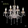 Nuevos accesorios para bodas: Candelabro de cristal acrílico estilo europeo de doble capa, decoración de techo de hierro forjado para salón de bodas, marcador de pasillo de escenario T.