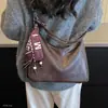 Bolsa 2026 Nuevo Bolso de Mano para el Trabajo Sensación Bajo el Brazo Lujo Ligero Otoño/Invierno Bufanda de Sarga para Mujer Gran Capacidad Versátil Hombro Único Cruzado