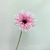 Flor de Gerbera Artificial de Tallo Único con Tallo Afelpado, Flor Falsa para Decoración del Hogar, Decoración de Bodas y Arreglo de Proyectos Comerciales