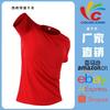 Invierno y Verano Rojo Fibra Química Secado Rápido Deportes y Ocio Cuello Redondo Universal Punto Exportación Ropa de Manga Corta de Secado Rápido